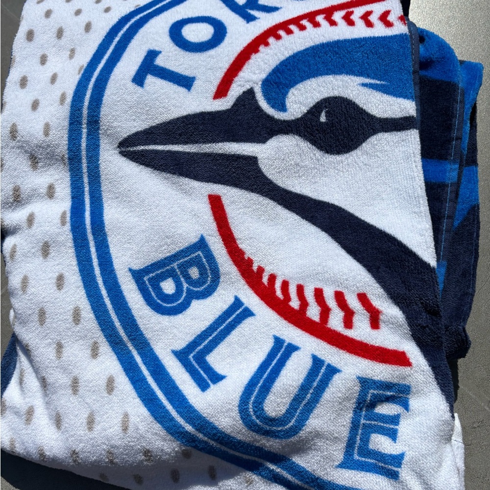 Genuine Merchandise Blue and White Beach Towel
